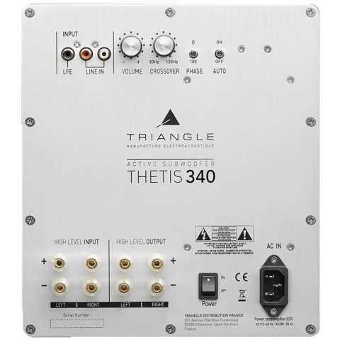 Triangle Thetis 340 rear panel