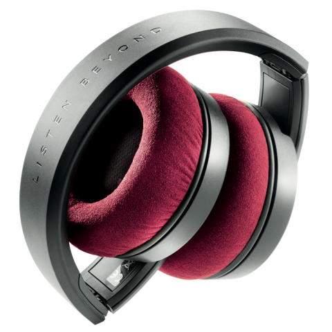 The closed-back Listen Pros feature a foldable headband design