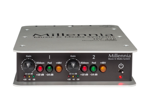 Millennia HV32P dual channel microphone preamplifier