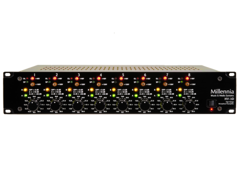 Millennia's 8-channel HV3D preamplifier