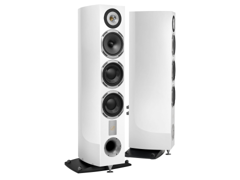 Magellan 40th Anniversary Cello speakers in Space White