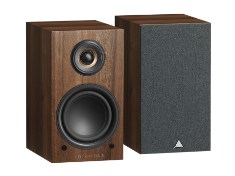 Chestnut finished LN01A speakers from Triangle