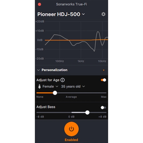 True-Fi application from Sonarworks