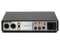 Rear panel of Benchmark's DAC3L in silver