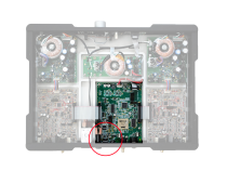 Location of upgrade board with M1 internal circuit in situ