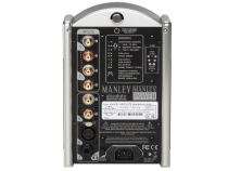 Rear panel of Manley's Headphone Amplifier in Silver