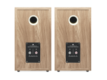 Rear view of Triangle's Light Oak finish BR02s