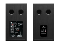 Rear control panel of Triangle's BR03BT Black Ash